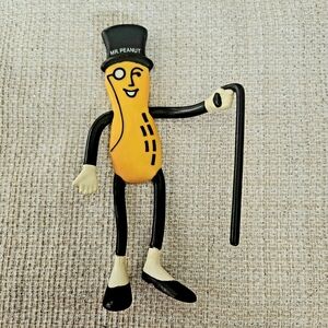 Vintage Mr. Peanut Bendable Rubber Figurine 1991